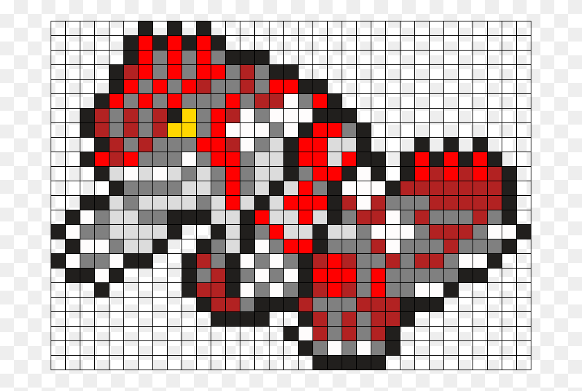 694x505 Groudon Perler Bead Pattern Bead Sprite Pixel Art Pokemon Groudon, Game, Crossword Puzzle HD PNG Download