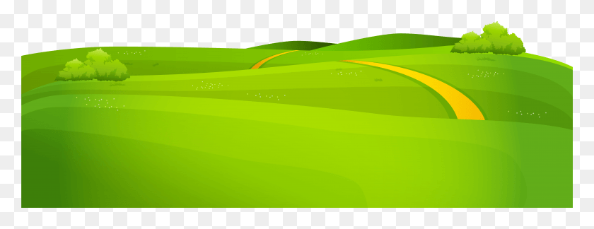 8001x2716 Ground Clipart Grassfield Grass Land Clipart, Green, Plant, Field HD PNG Download