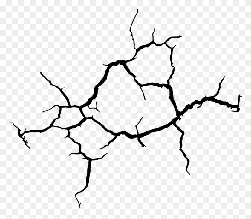849x735 Ground Drawing Free On Melbournechapter Earthquake Cracks Transparent, Gray, World Of Warcraft HD PNG Download