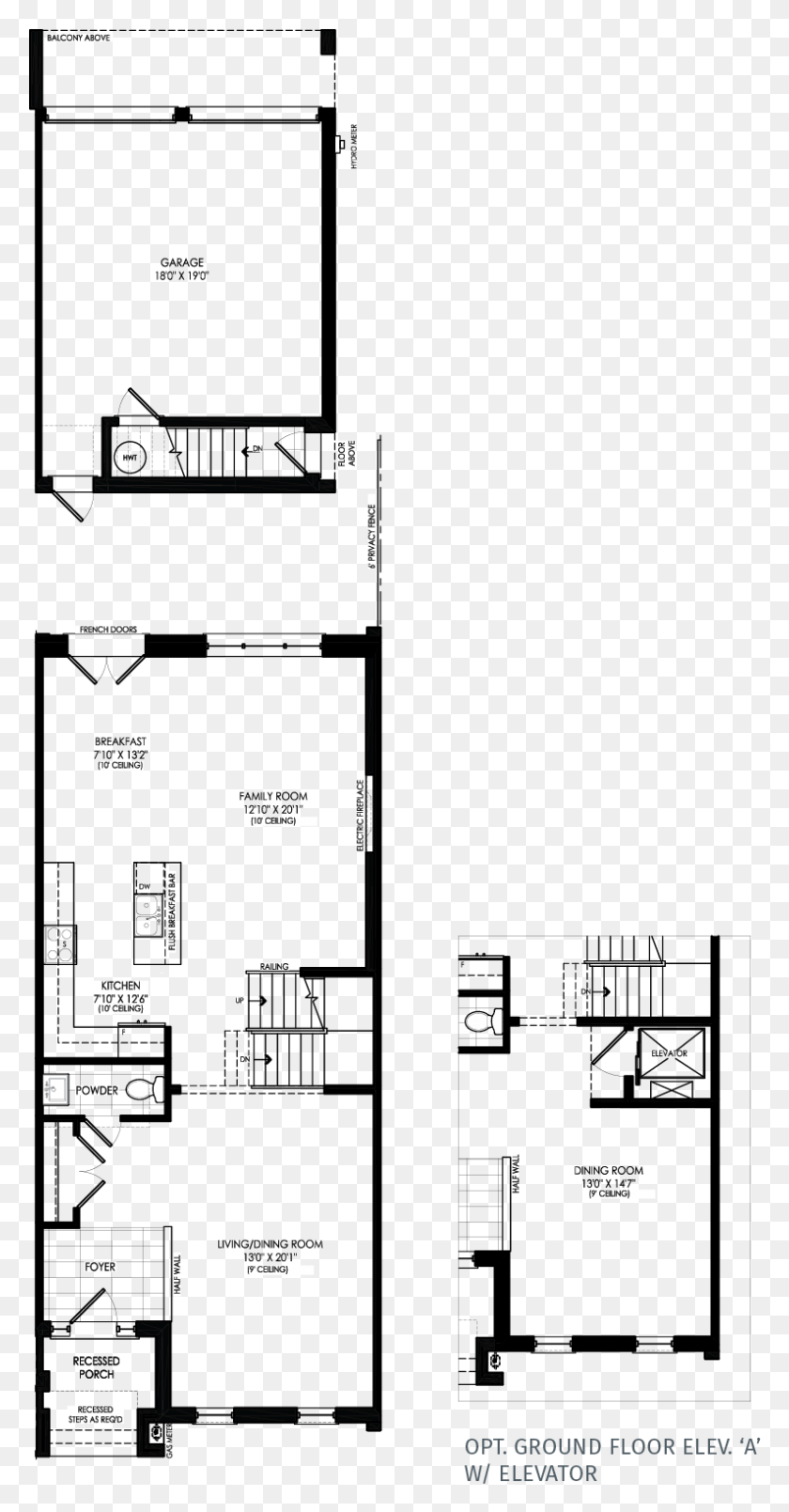 794x1577 Ground Floor With Elevator, Diagram, Plot, Plan HD PNG Download