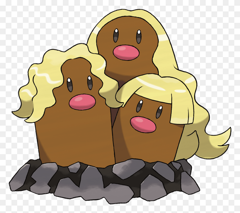 1281x1127 Groundsteel Alolan Dugtrio Differs From Regular Dugtrio Alolan Dugtrio, Food, Sweets, Confectionery HD PNG Download