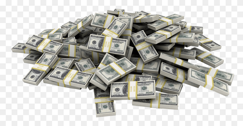 2376x1154 Group 4 Financial Freedom Money Pile Stacks Of Money, Dollar HD PNG Download