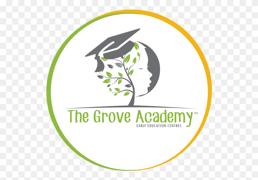 540x528 Логотип Grove Academy, Этикетка, Текст, Завод Hd Png Скачать