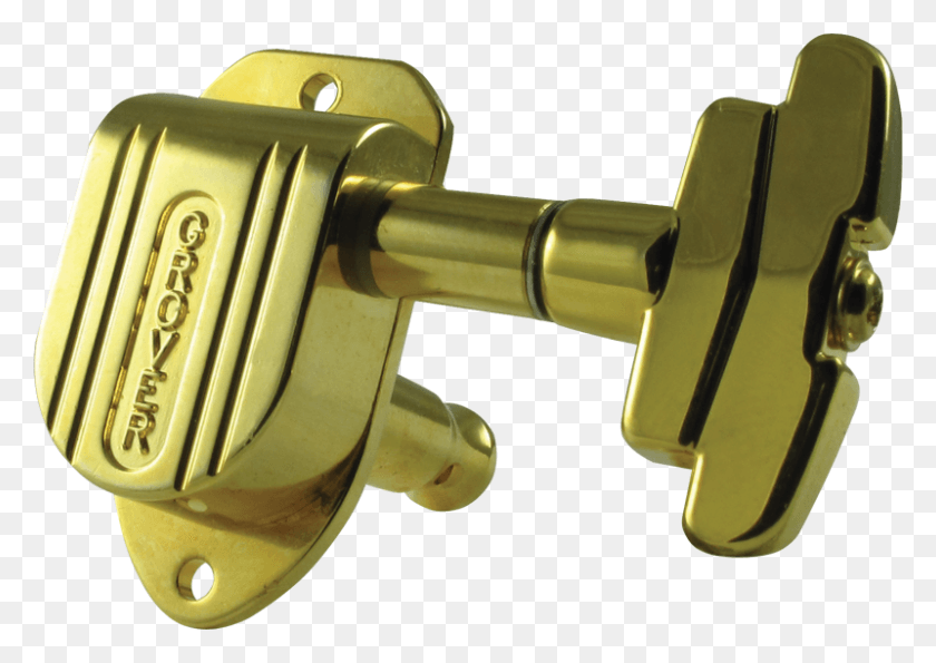 800x549 Grover Imperial 3 Per Side Gold Image Grover Imperial Tuners, Bronze, Handle, Brass Section HD PNG Download