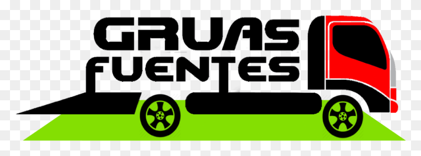 983x317 Логотип Gruas Fuentes De Servicios De Gruas, Текст, Пожарная Машина, Грузовик Png Скачать