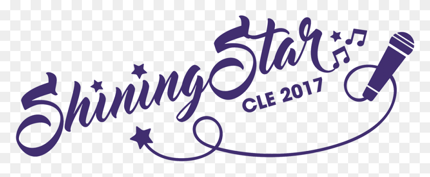 1000x369 Grube Is Competing In The Shining Star Cle Competition Shining Star Word, Text, Gate, Alphabet HD PNG Download