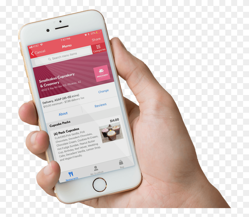 721x671 Descargar Png Grubhub Iphone, Teléfono Móvil, Electrónica Hd Png