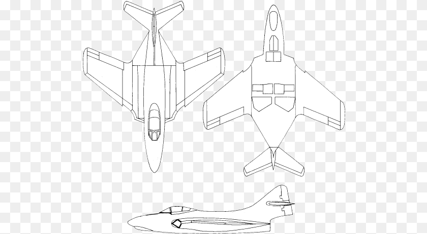 517x462 Grumman F Line Drawing F9f Cougar, Aircraft, Transportation, Vehicle, Cad Diagram PNG