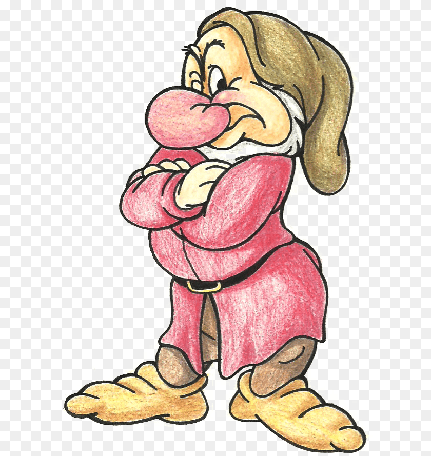 Grumpy Snow White Dwarf Download Snow White Grumpy Drawing, Baby, Person, Cartoon Transparent PNG