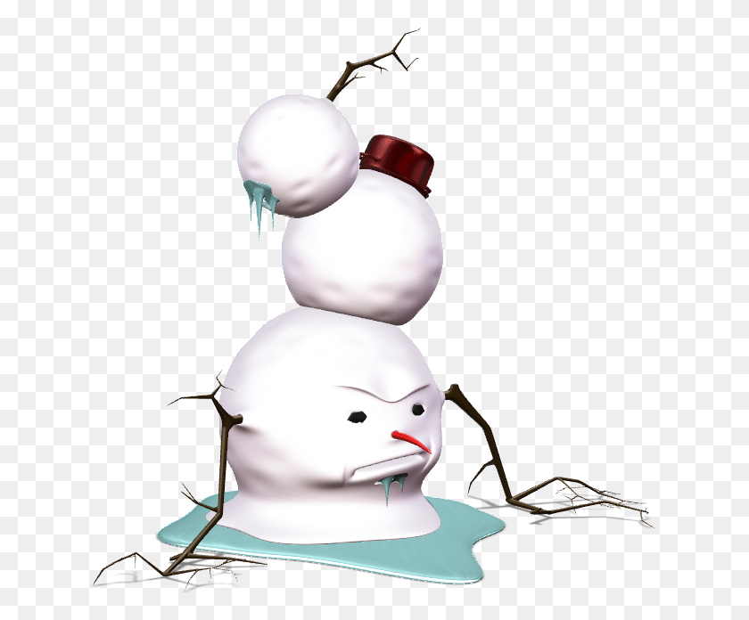 647x636 Grumpy Snowman Cartoon, Nature, Outdoors, Snow HD PNG Download
