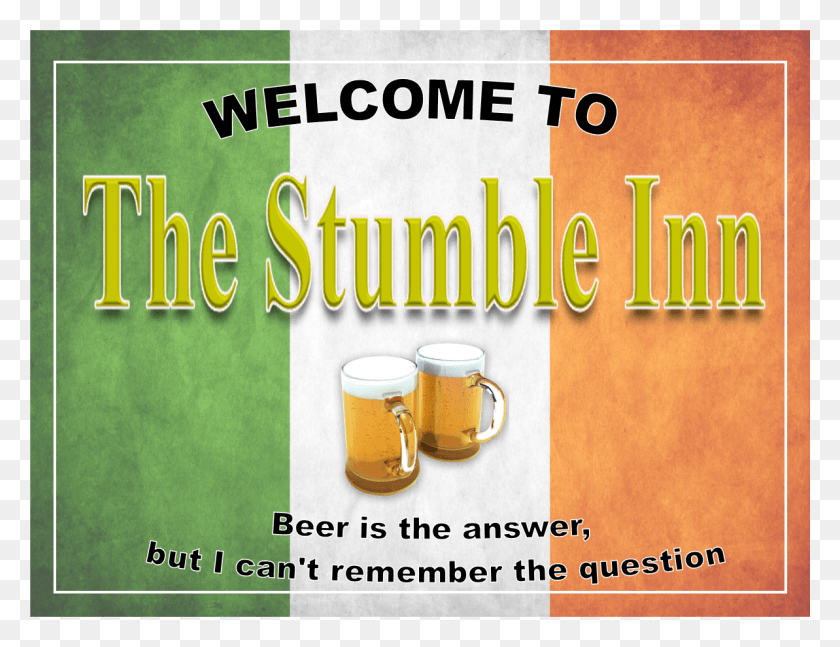 1193x898 Grundy Irleand Flag Bar Sign Guinness, Beer, Alcohol, Beverage HD PNG Download