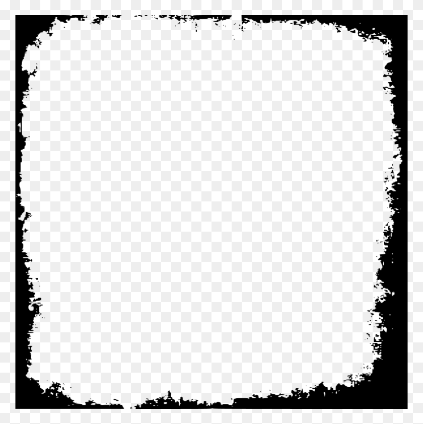 797x800 Grunge 02 Free A Square Grungy Frame Square Borders, Gray, World Of Warcraft HD PNG Download