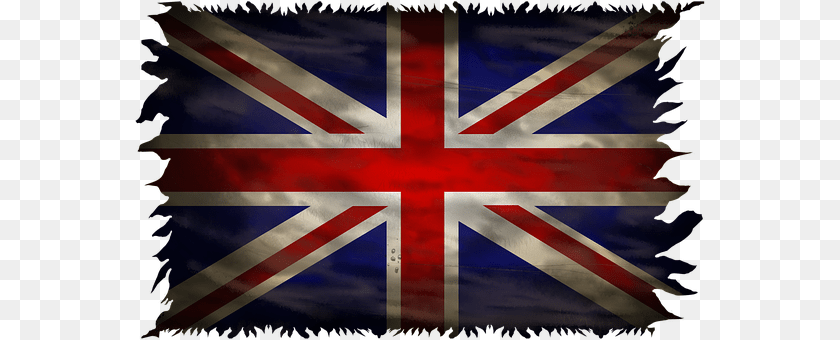 570x340 Grunge Flag, United Kingdom Flag Sticker PNG