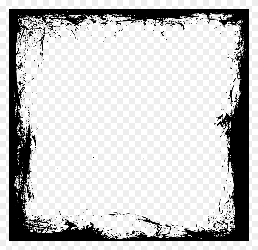 Grunge Frame Square Frame Paint Transparent Background, Gray, World Of Warcraft HD PNG Download