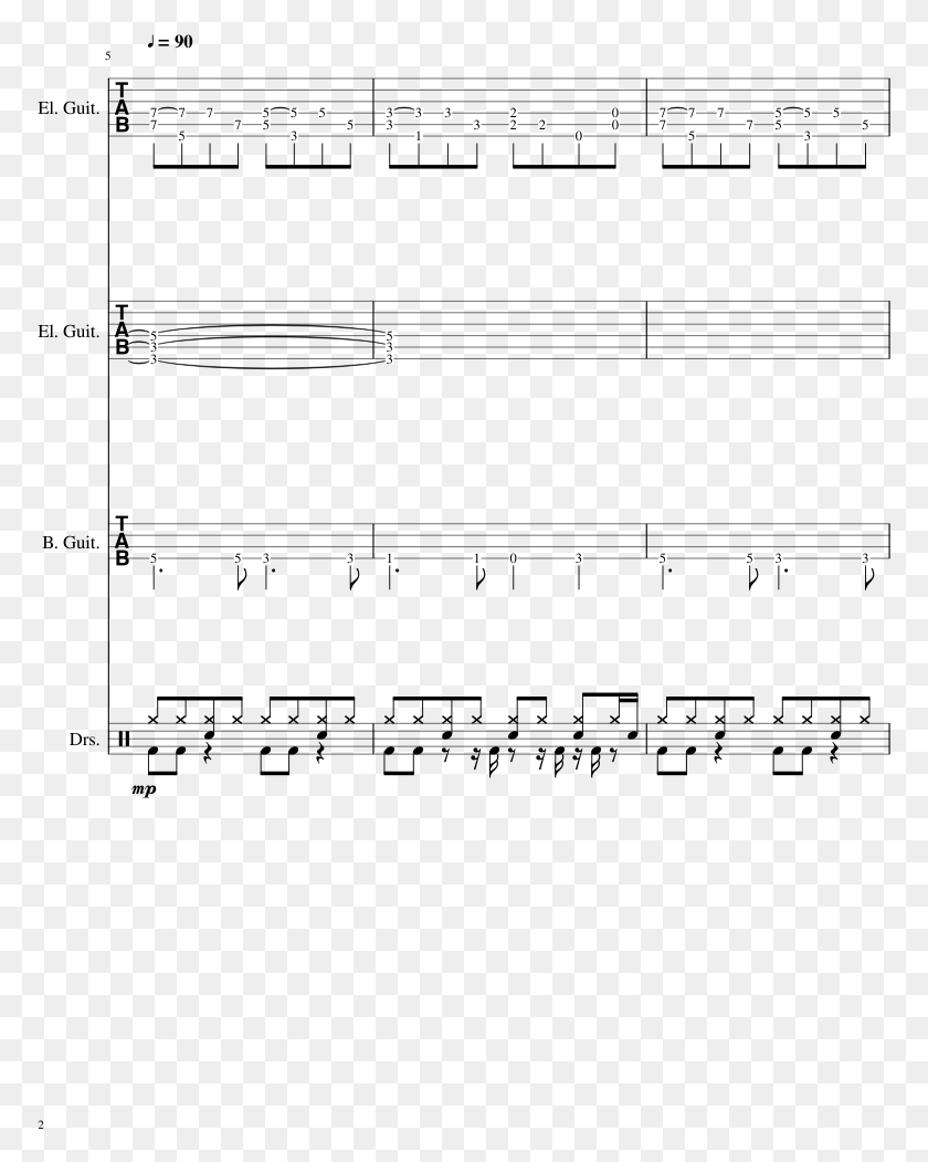 773x991 Grunge Piece Sheet Music 2 Of 7 Pages Paper, Text HD PNG Download