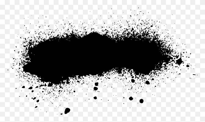 1024x581 Grunge Spray Paint Stroke Banner Black Spray Paint, Gray, World Of Warcraft HD PNG Download