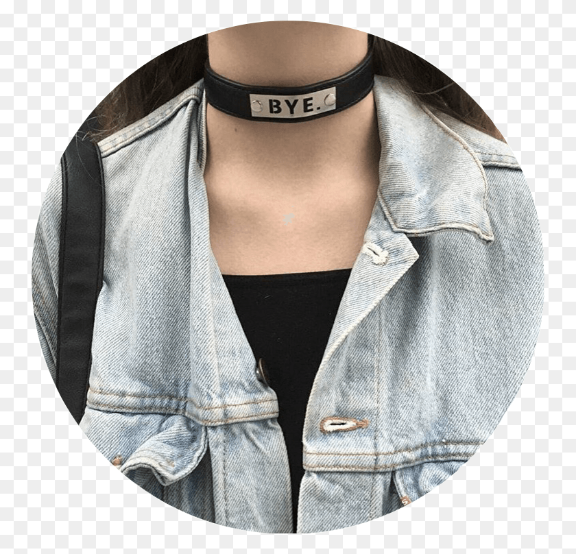 748x748 Grunge Tumblr Aesthetic Choker Girl Niche Icon, Accessories, Accessory, Clothing HD PNG Download