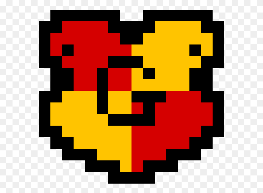 593x556 Гриффиндор Pixel Art Гарри Поттер, Pac Man, Первая Помощь Png Скачать