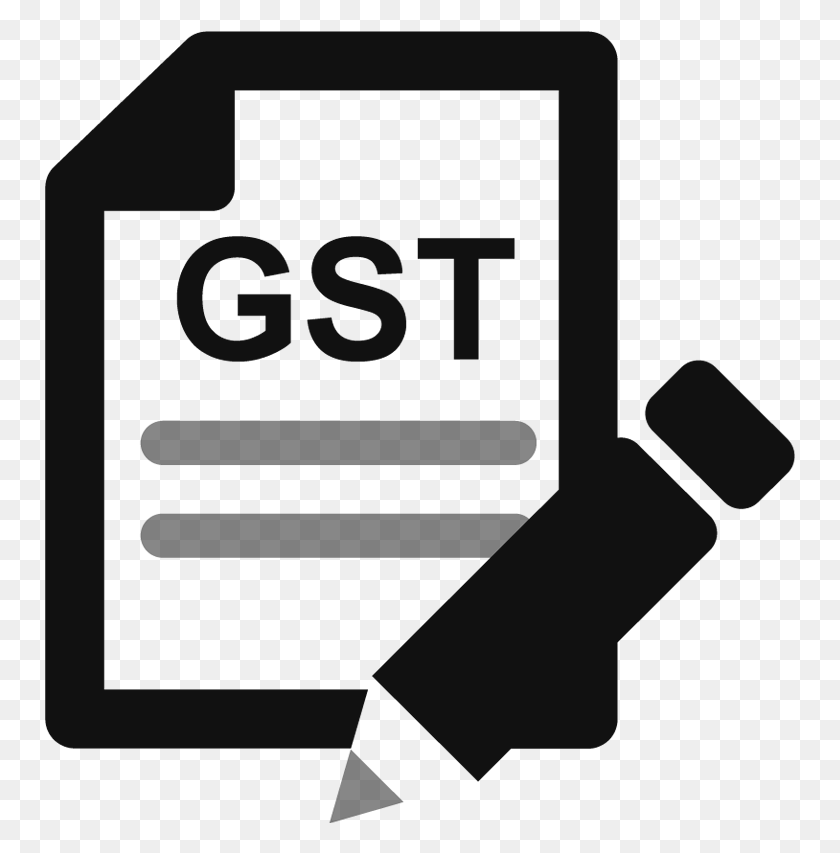 751x793 Gst Icon White, Text, Number, Symbol HD PNG Download