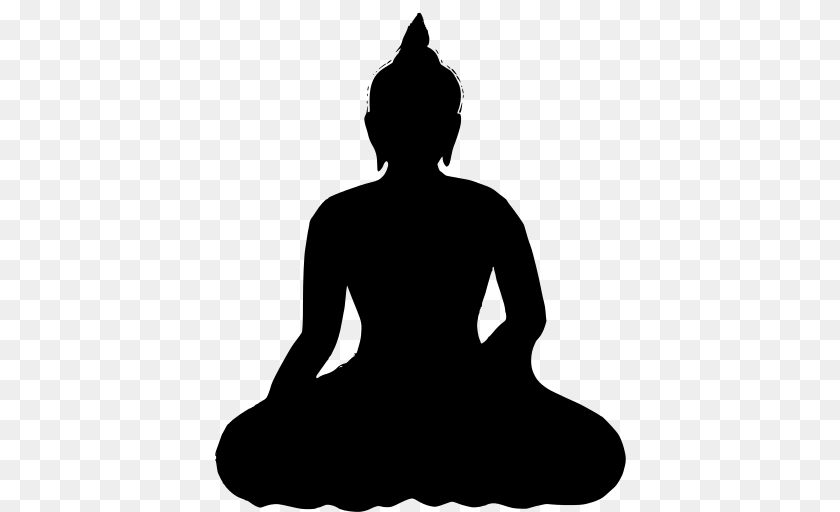 Gt Buddhist Thai Praying Meditation, Gray PNG