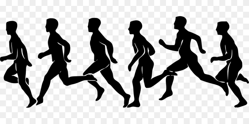 1024x512 Gt Running People Exercising Marathon, Gray PNG