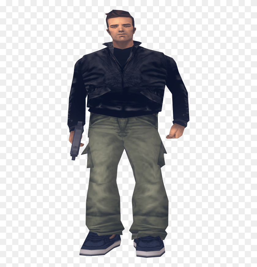 401x812 Gta Man Джентльмен, Одежда, Одежда, Брюки Hd Png Скачать