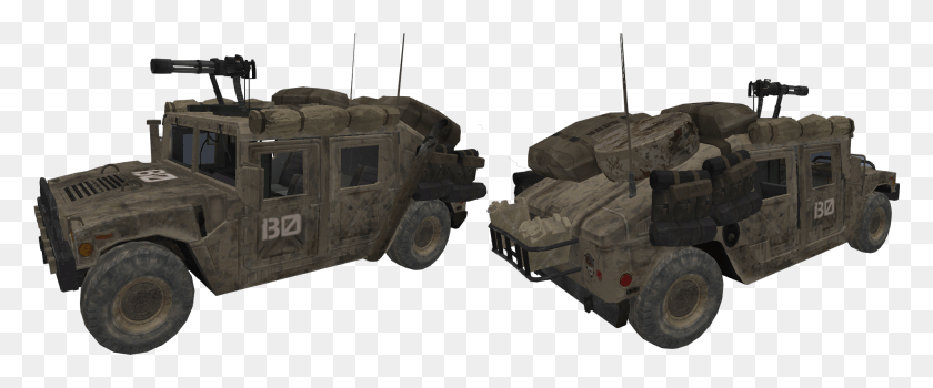1952x727 Descargar Png Gta Sa Humvee Minigun Humvee, Vehículo, Transporte, Uniforme Militar Hd Png