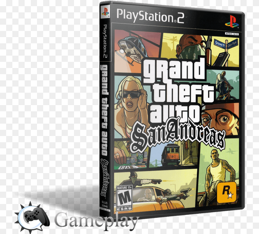 Gta San Andreas Ps2 Gta San Andreas, Publication, Book, Comics, Person Clipart PNG