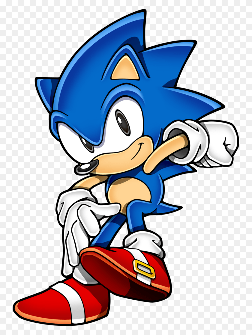 755x1058 Gtgt Classic Sonic Sonic Mania, Graphics, Book HD PNG Download