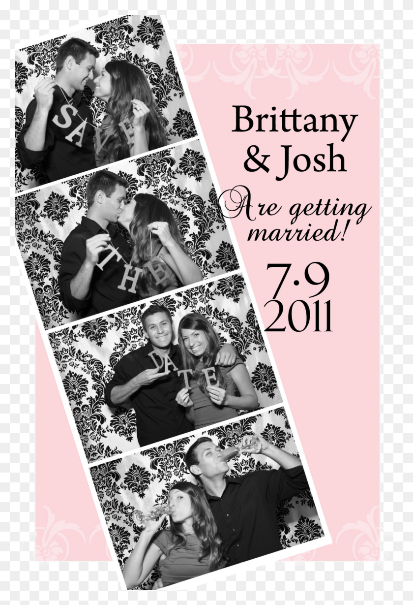 1067x1600 Gtsave The Date Postcards Photo Booth Style Booth Save The Dates, Person, Human, Advertisement HD PNG Download