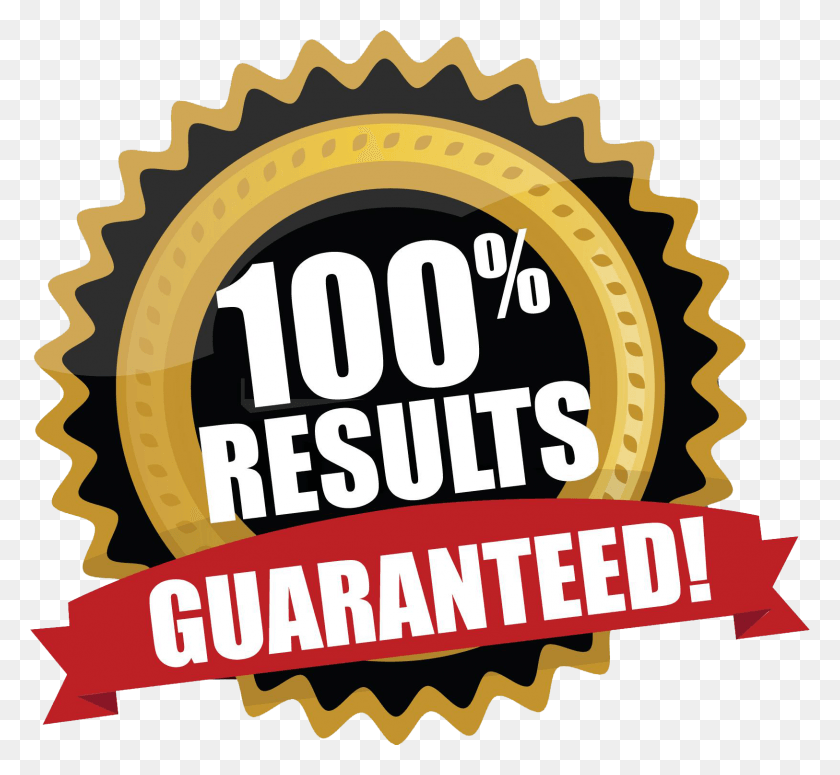 1626x1492 Guaranteed Result Guaranteed Result, Label, Text, Sticker HD PNG Download