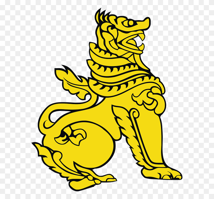 593x720 Guard Lion Temple Symbol Of Myanmar, Plant, Tree HD PNG Download
