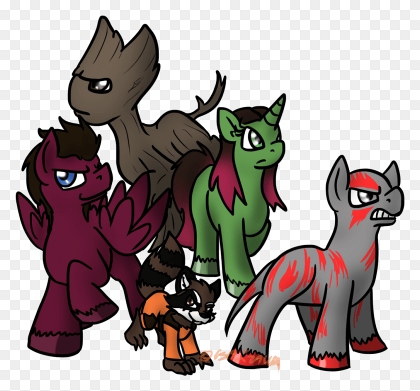1009x934 Guardians Of The Pony Galaxy By Usagi Zakura Guardians Of The Galaxy My Little Pony, Animal, Helmet, Clothing HD PNG Download