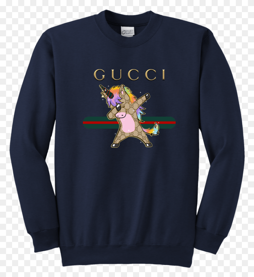 879x965 Gucci Dabbing Unicorn Youth Shirts Durr Burger T Shirt, Sleeve, Clothing, Apparel HD PNG Download