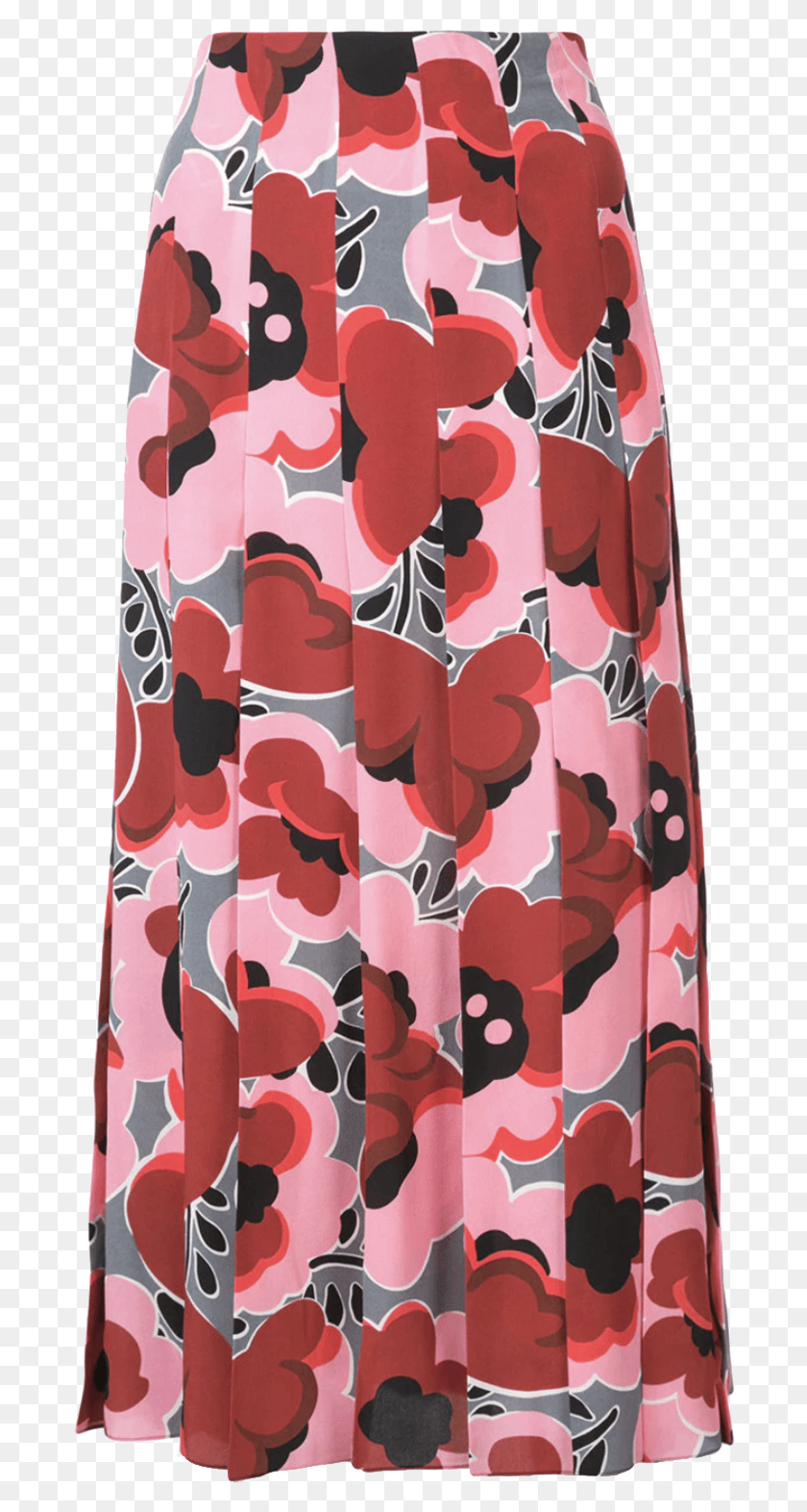 691x1512 Gucci Gucci Poppy Pleated Skirt Skirts Skirt, Shower Curtain, Curtain, Clothing HD PNG Download