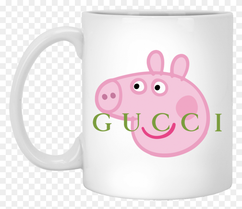 1137x974 Gucci Peppa Pig Mug Louise Belcher I Smell Fear On You Mug, Coffee Cup, Cup, Latte HD PNG Download