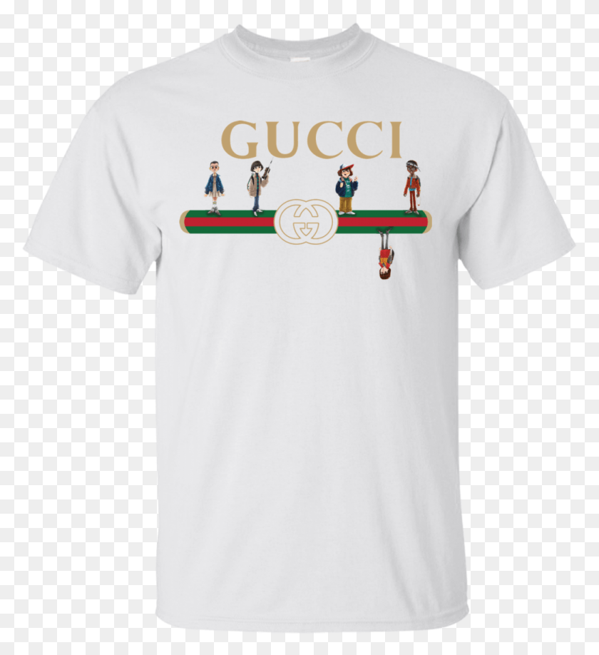 1039x1143 Descargar Png / Camiseta Unisex Gucci Stranger Things Upside Down Tank Pickle Rick T Shirt, Ropa, Vestimenta Hd Png