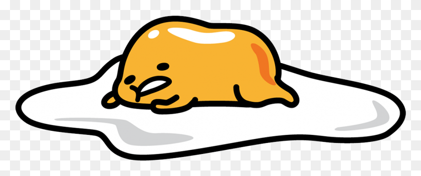 1064x397 Gudetama Width 8 Cm Decal Sticker Anime Egg Character, Label, Text, Food HD PNG Download