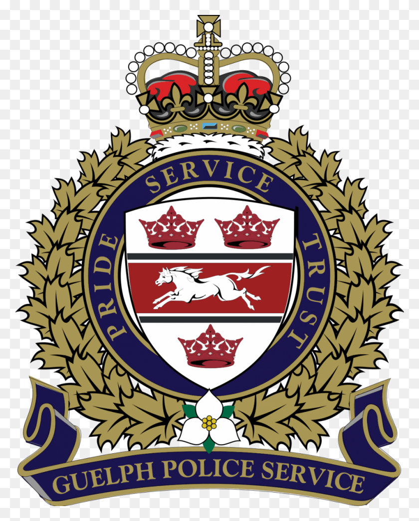 949x1200 Логотип Полицейской Службы Гвельфа, Символ, Товарный Знак, Плакат Hd Png Скачать
