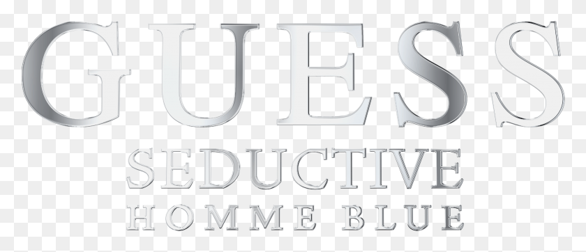 2942x1142 Guess Seductive Homme Blue Logo Guess, Text, Alphabet, Word HD PNG Download