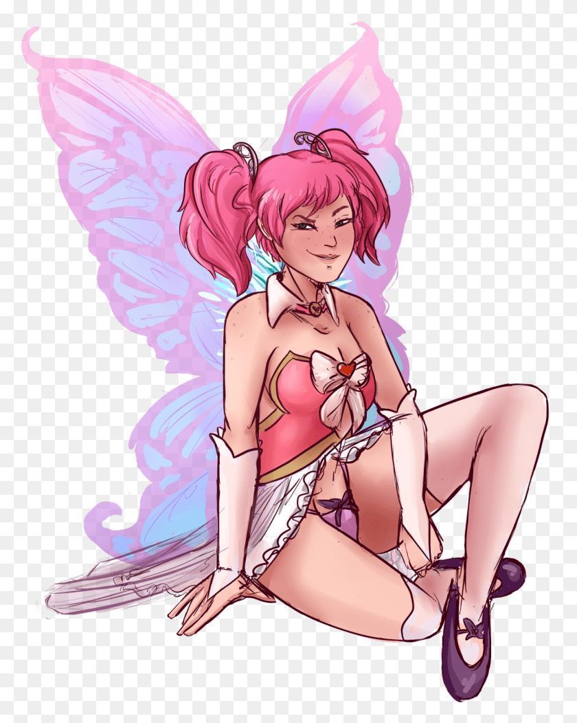 1232x1567 Guess Who39s Huniepop Garbage Scribbled This A While Fairy, Person, Human HD PNG Download