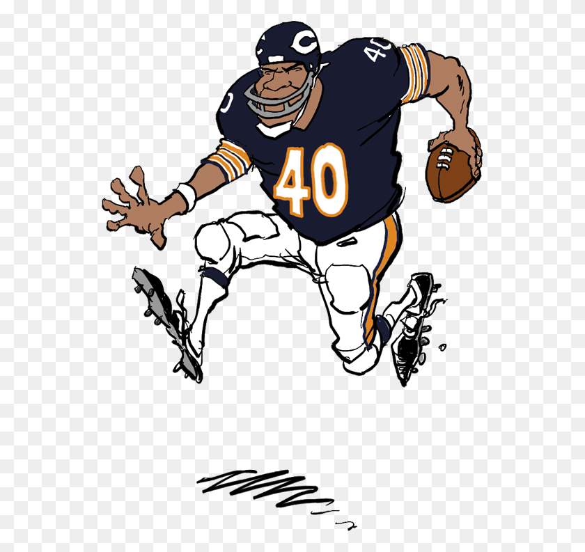 547x733 Guide To The Bears Chicago Bears Logo, Person, Human, Helmet HD PNG Download