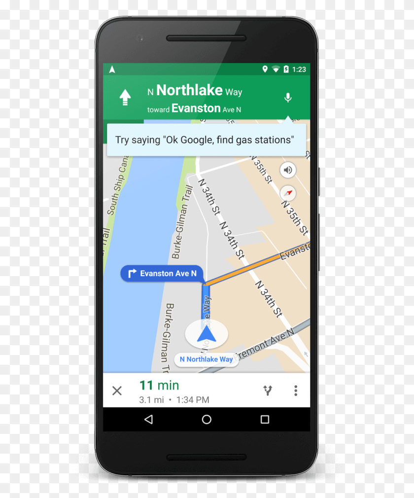546x950 Guidednavigation 1 Google Maps Phone Navigation, Gps, Electronics, Mobile Phone HD PNG Download