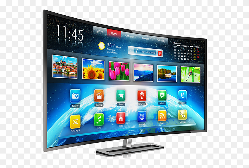 556x509 Guild Digital Network Pvt Smart Tv, Monitor, Screen, Electronics HD PNG Download