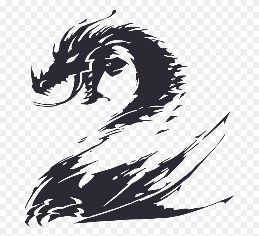 682x705 Guild Wars 2 Logo, Waterfowl, Bird, Animal HD PNG Download