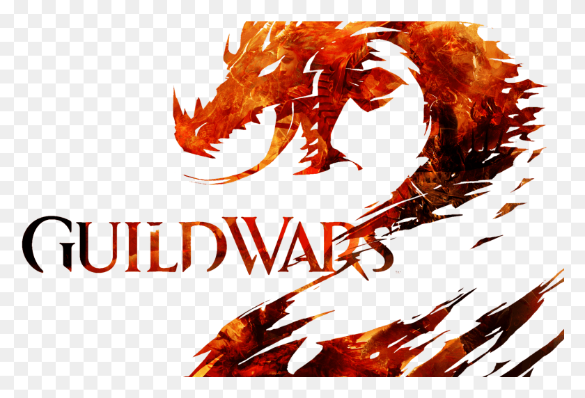 1524x1001 Guild Wars 2 Logo Guild Wars 2 Logo Render, Dragon, Poster, Advertisement HD PNG Download