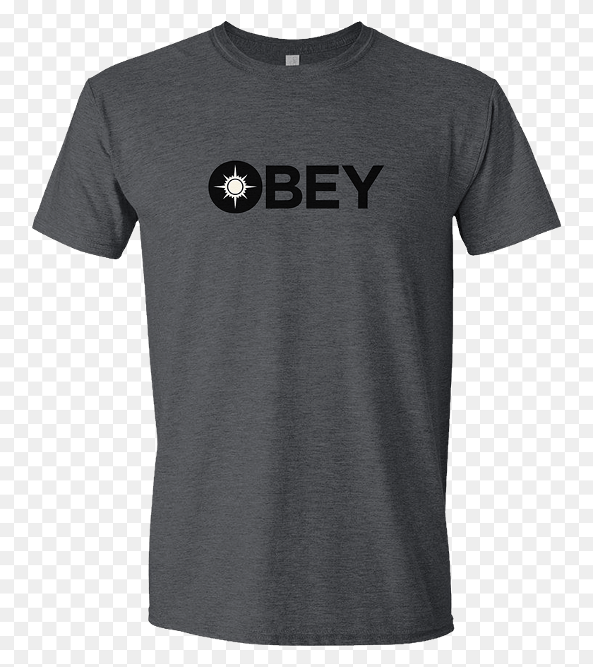 750x884 Guild Word Orzhov Obey Unisex T Shirt Active Shirt, Clothing, Apparel, Sleeve HD PNG Download