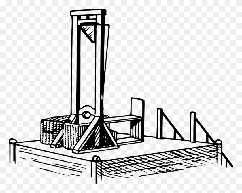 956x750 Guillotine Global Current Events Computer Icons Capital French Revolution Guillotine Drawing, Gray, World Of Warcraft HD PNG Download