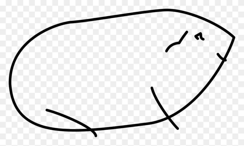 1024x582 Морская Свинка Линейный Рисунок Морская Свинка Линейный Рисунок, Серый, World Of Warcraft Hd Png Скачать