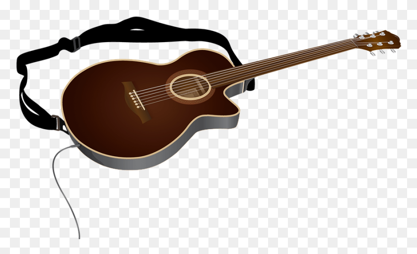878x510 Guitar Art Musical Instruments Instruments Acoustic Guitar, Leisure Activities, Musical Instrument, Bass Guitar HD PNG Download